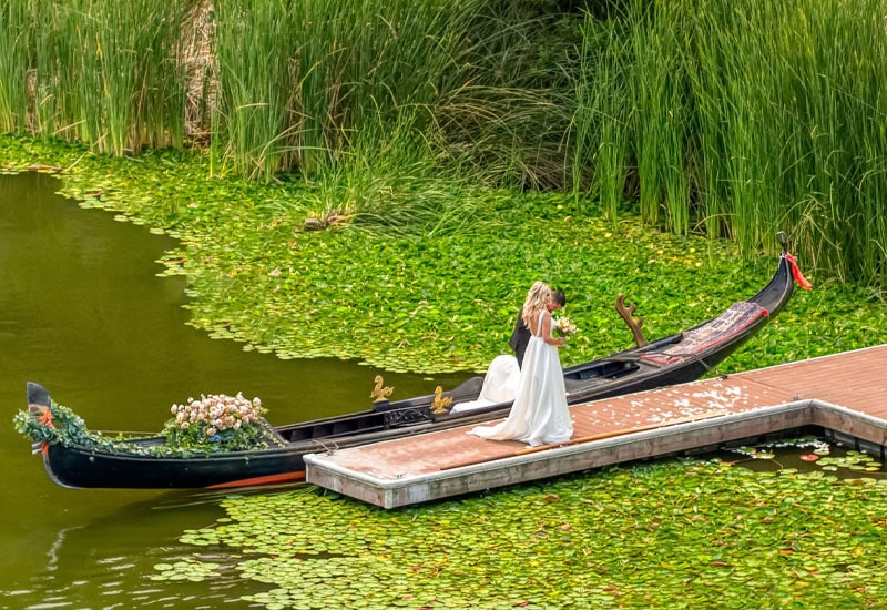 Custom Gondola Wedding by Black Swan Gondola